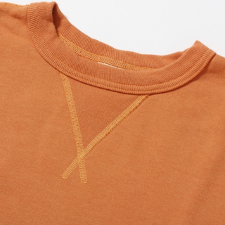 Buzz Rickson Set In Crew Neck Sweat Shirt Orange