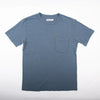 Freenote Cloth - 9 Oz Pocket T-Shirt - Faded Blue - Front 