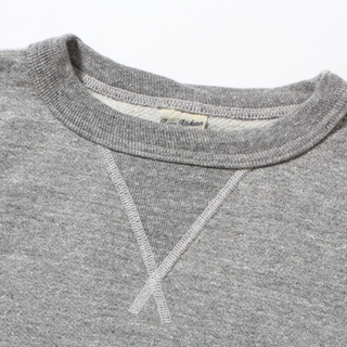 Buzz Rickson Set In Crew Neck Sweat Shirt Heather Grey