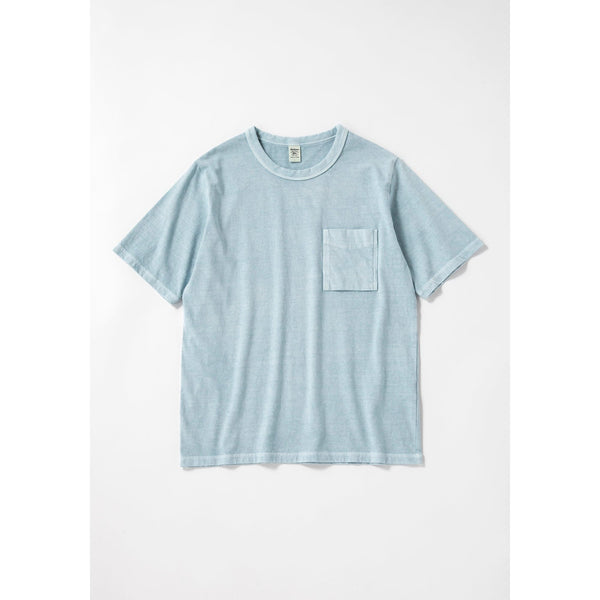 Jackman - Pocket T-shirt - Faded Saxe Blue - Front View