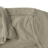 Freenote Cloth - Utility Shirt Light - Olive colour - Close up of shoulder stitching