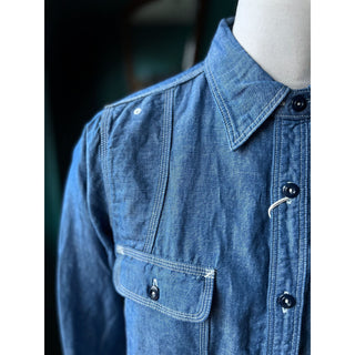 Pherrow's - 770WS Chambray Work Shirt - Blue
