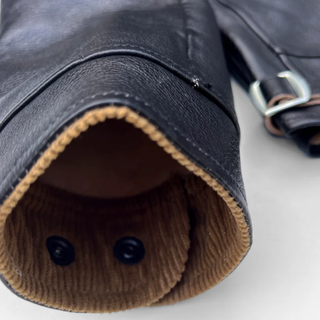 Mister Freedom - Campus "Stud"  Leather Jacket - Black