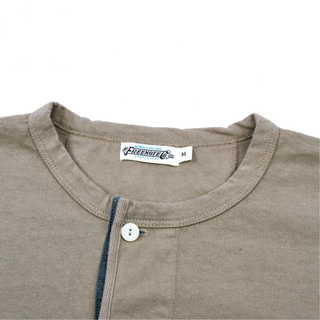 Freenote Cloth - 13 Ounce  Henley Long Sleeve  - Fog