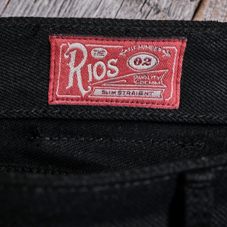 Freenote Cloth Rios Slim Straight Jean Black 15.75oz Selvedge Denim