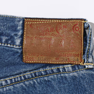 Sugar Cane 1947a Model Straight Leg Selvedge Denim Jeans Aged Model