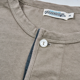Freenote Cloth - 13 Ounce  Henley Long Sleeve  - Fog