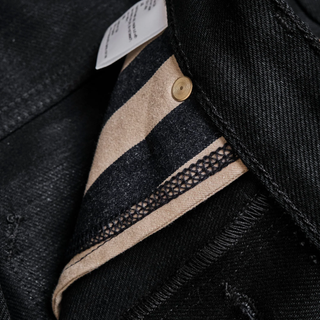 Freenote Cloth Modesto Wide Straight Leg Jeans 15.75oz Black Denim Jeans