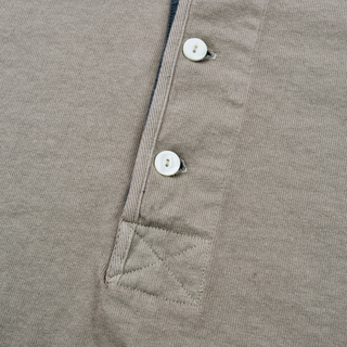 Freenote Cloth - 13 Ounce  Henley Long Sleeve  - Fog
