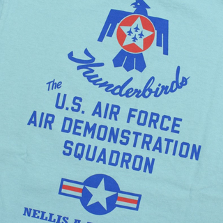 Buzz Rickson's -Thunderbirds T-shirt - Jade Blue