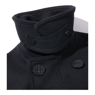 Buzz Rickson x William Gibson U.S. Navy Pea Coat Black