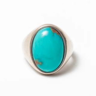 Red Rabbit Trading Turqoise Oval Signet Ring