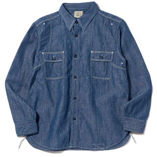 Pherrow's - 770WS Chambray Work Shirt - Blue