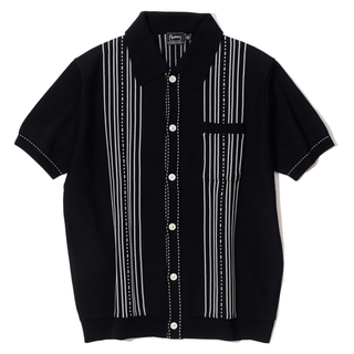 Pherrow's Short Sleeve Knitted Cardigan Black