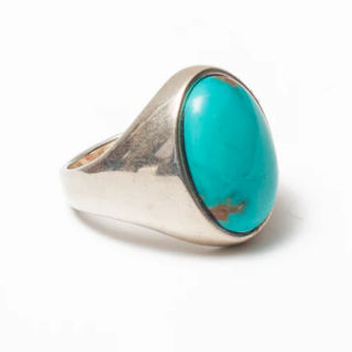 Red Rabbit Trading Turqoise Oval Signet Ring