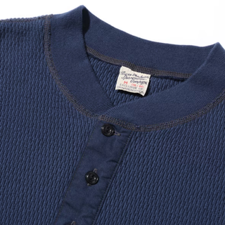 Buzz Rickson's Thermal Henley Navy