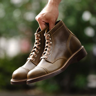 (Pre- Order AW26) John Lofgren Combat Boot -Dark Olive