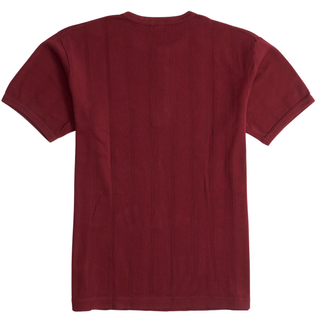 Whitesville S/S Henley Buton Collar - Wine