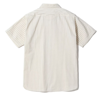 Sugar Cane Work Shirt Fiction Romance 8.5oz Wabash Stripe White Short Sleeve