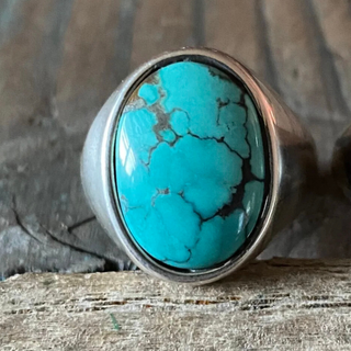 Red Rabbit Trading Turqoise Oval Signet Ring