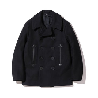 Buzz Rickson x William Gibson U.S. Navy Pea Coat Black