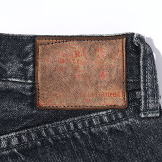 Sugar Cane 1947a Model Straight Leg Selvedge Denim Jeans Black Hard Wash