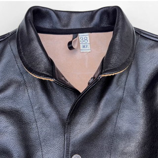 Mister Freedom - Campus "Stud"  Leather Jacket - Black