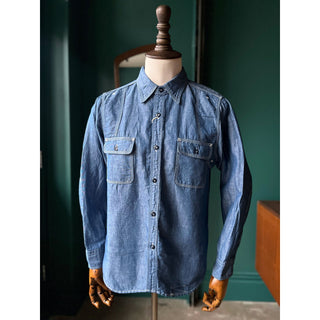Pherrow's - 770WS Chambray Work Shirt - Blue