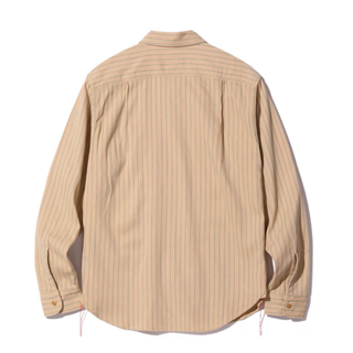 Sugar Cane Coke Stripe Work Shirt - Beige