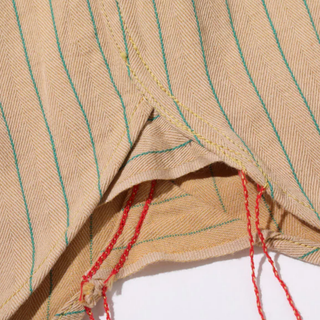 Sugar Cane Coke Stripe Work Shirt - Beige