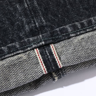 Sugar Cane 1947a Model Straight Leg Selvedge Denim Jeans Black Hard Wash