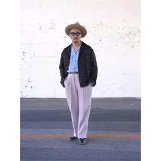 The Groovin High 1950s Rayon Nep Jacket Black
