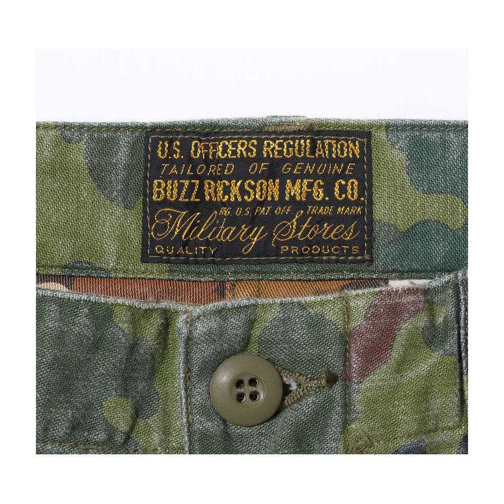 Buzz Ricksons - Mitchel Pattern Camoflage Trousers, Civilian Mode  - label biew