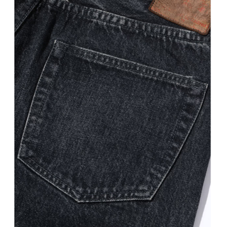 Sugar Cane 1947a Model Straight Leg Selvedge Denim Jeans Black Hard Wash