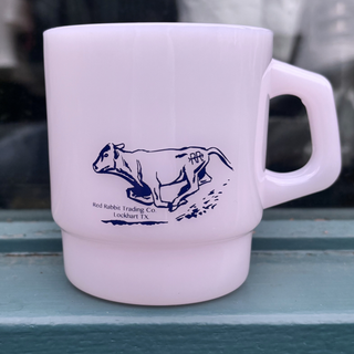 Red Rabbit Trading Milk Glass Mug - Pink