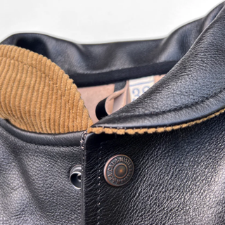 Mister Freedom - Campus "Stud"  Leather Jacket - Black