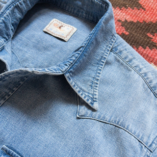 `Wythe Denim Pearlsnap Shirt - Washed Indigo