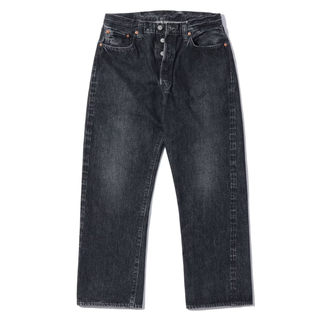 Sugar Cane 1947a Model Straight Leg Selvedge Denim Jeans Black Hard Wash