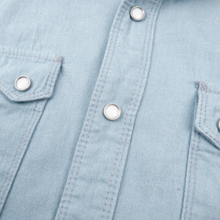 Freenote Cloth Modern Western Shirt LS Chambray Clear Blue