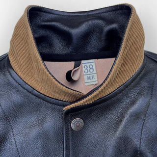 Mister Freedom - Campus "Stud"  Leather Jacket - Black