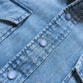 `Wythe Denim Pearlsnap Shirt - Washed Indigo