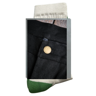 Freenote Cloth Modesto Wide Straight Leg Jeans 15.75oz Black Denim Jeans