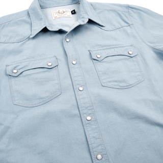 Freenote Cloth Modern Western Shirt LS Chambray Clear Blue