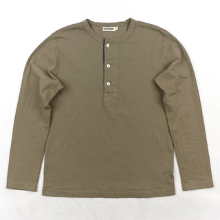 Freenote Cloth - 13 Ounce  Henley Long Sleeve  - Fog