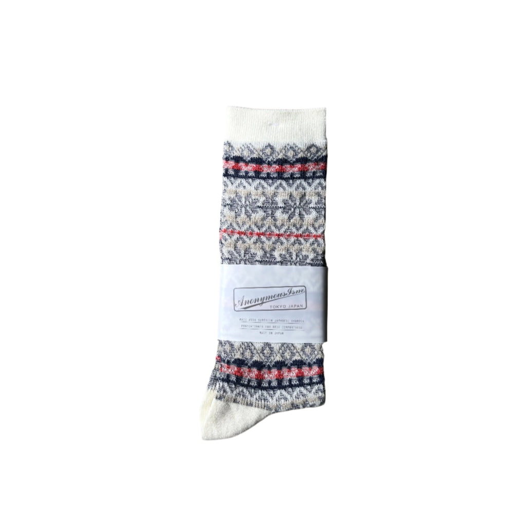 Anonymous Ism - Reverse FairIsle JQ Crew, Ivory