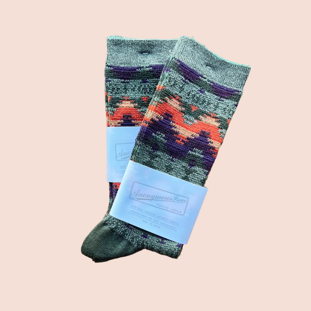 Anonymous Ism - Zigzag Socks - Green