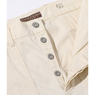 Buzz Rickson's Aviation Associates Trousers White Twill