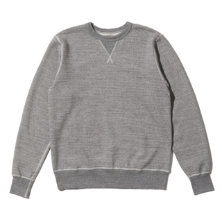 Buzz Rickson Set In Crew Neck Sweat Shirt Heather Grey