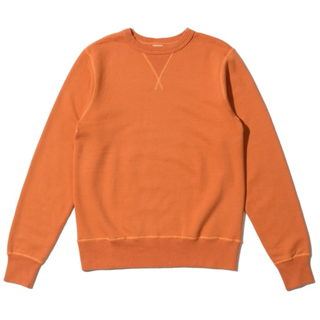 Buzz Rickson Set In Crew Neck Sweat Shirt Orange