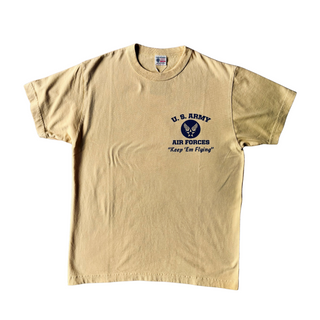Buzz Rickson's -"Keep Em Flying" Pinup T-shirt - Yellow